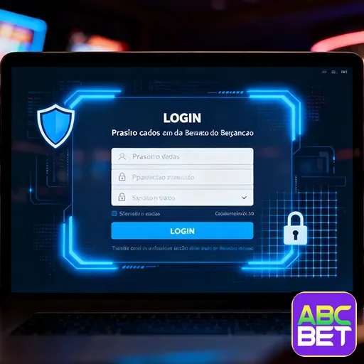 Página de login do site abcbet, oferecendo acesso a apostas e jogos online.
